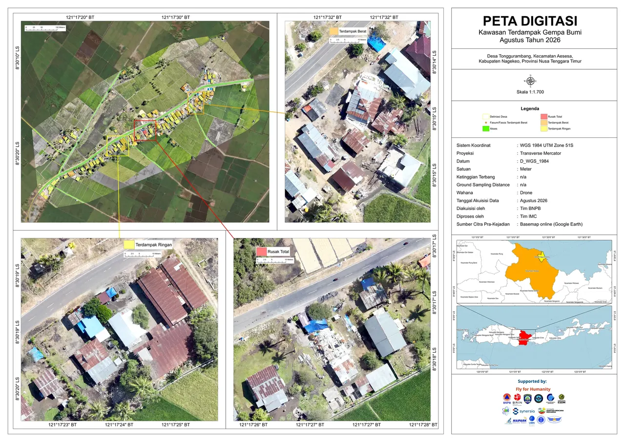 Peta Layout Wilayah & Analisis Bencana Togurambang